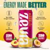 Zevia Zero Sugar Energy Drink, Peach Passionfruit, 12 oz Cans (12-Pack) Naturally Sweetened, Non-GMO Project Verified, Gluten-Free, Vegan view 3