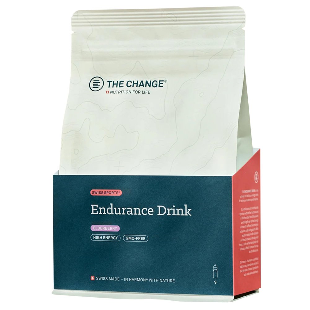 B THE CHANGE Endurance Drink Powder - Energy Drink to Boost Workout Performance - Carbohydrate Powder Mix with Electrolytes & Amino Acids - Natural Gluten & Lactose-Free 540 Grams (Elderberry)