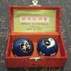 ENDBAG Baoding Balls Stress Balls for Adults Chinese Exercise Balls Baoding Balls,One Pairs 45 MM Chinese Exercise Balls Baoding Balls Dark Blue Natural Jade Chinese Health Stress Marble Ball view 1