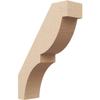 Timberthane Rough Cedar Faux Wood Valencia Knee Brace, 5"W x 16"D x 22"H, Primed Tan view 1