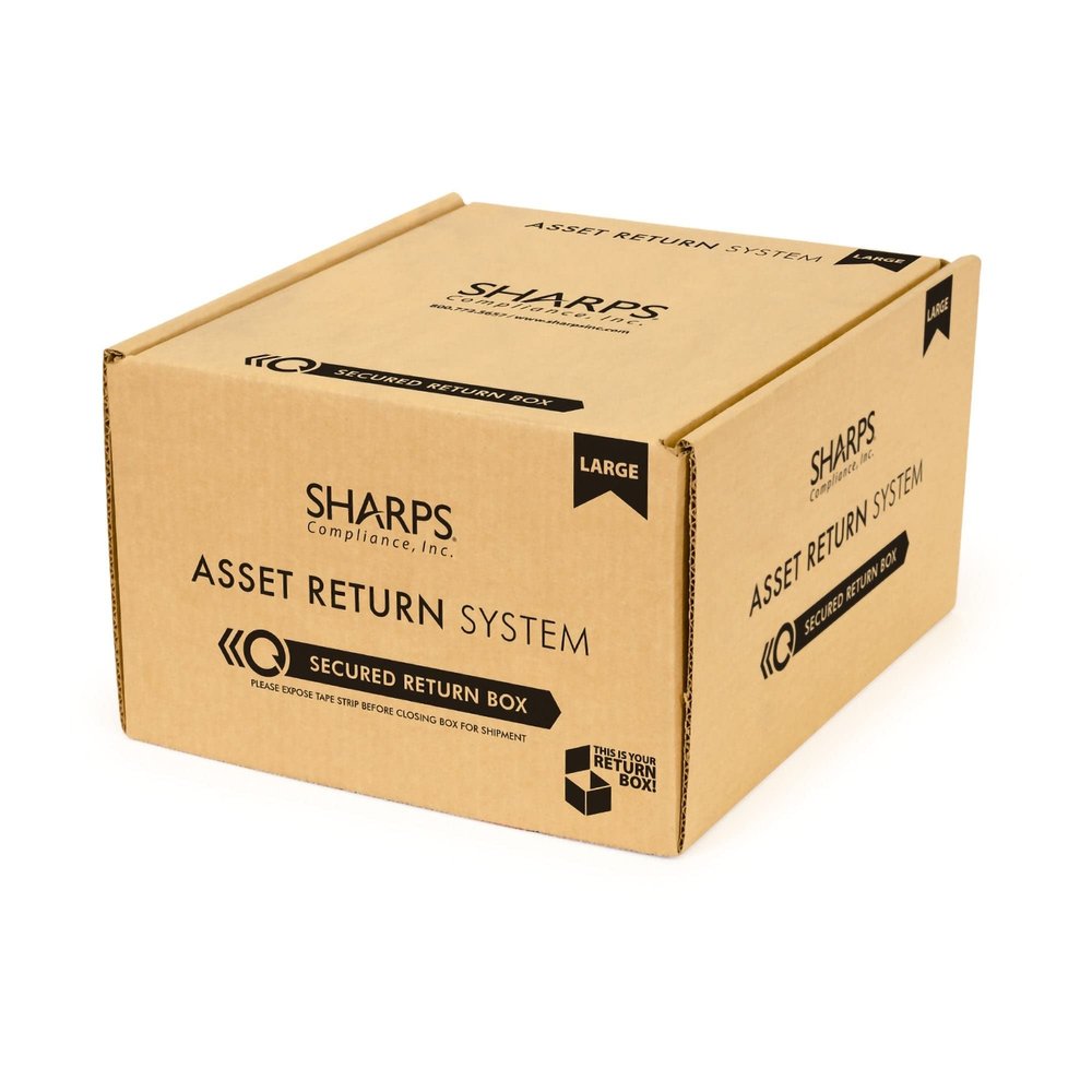 Pump Return Box Sharps Compliance, Sharps Compliance 20006-008, 1 Count