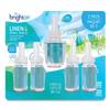 Bright Air Electric Scented Oil Air Freshener Refill, Linen And Spring Breeze, 0.67 Oz Bottle, 5/Pack, 6 Pack/Carton (900669Ct) view 2