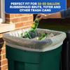 PLASTIC PRINCE 55-60 Gallon Trash Bags 1.5 Mil Fits Rubbermaid Brute Round and Square 32-55 Gallon Rollout Containers 43x47 Trash Can Liners Clear Garbage Bags 55 Gallon, Pack of 100 view 3