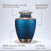 Cremation Urn for Human Ashes Adult Brass Urn for Men or Women up to 200lbs Handcrafted Memorial Burial Container Suitable for Funeral or Display view 3