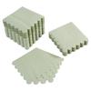 100 Pack Cocktail Napkin 2-Ply Scalloped Edged Dessert Napkins Folded 5 x 5 Inches Disposable Napkins for Dinner Wedding Birthday Party Bridal Anniversary Reception Event (Sage Green) view 1