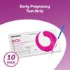 10 x Early Pregancy Test Strips, Super Sensitivity 10 MIU/mL view 3