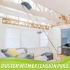 IVYROLL Duster with Extension Pole for Cleaning (2 Microfiber Heads Kit), 100" Long Feather Duster for High Ceilings with Washable Head, Cleaning Supplies for Housekeeping, Ceiling Fan, Furniture view 2