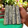 2Pcs Set Dalmatian Jasper Points, Dalmatian Jasper Wands, Jasper Crystal Points, Dalmatian Jasper Tower, Healing Crystals A+ Quality 3-4" view 2