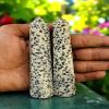 2Pcs Set Dalmatian Jasper Points, Dalmatian Jasper Wands, Jasper Crystal Points, Dalmatian Jasper Tower, Healing Crystals A+ Quality 3-4" view 3