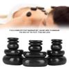 20Pcs/Set Massage Stones, Hot Rock Massages, Hot Spa Black Basalt Oval Shape Stone Hot Stones for Massage for Essential Oil Pedicure Massage Body Relaxation view 3