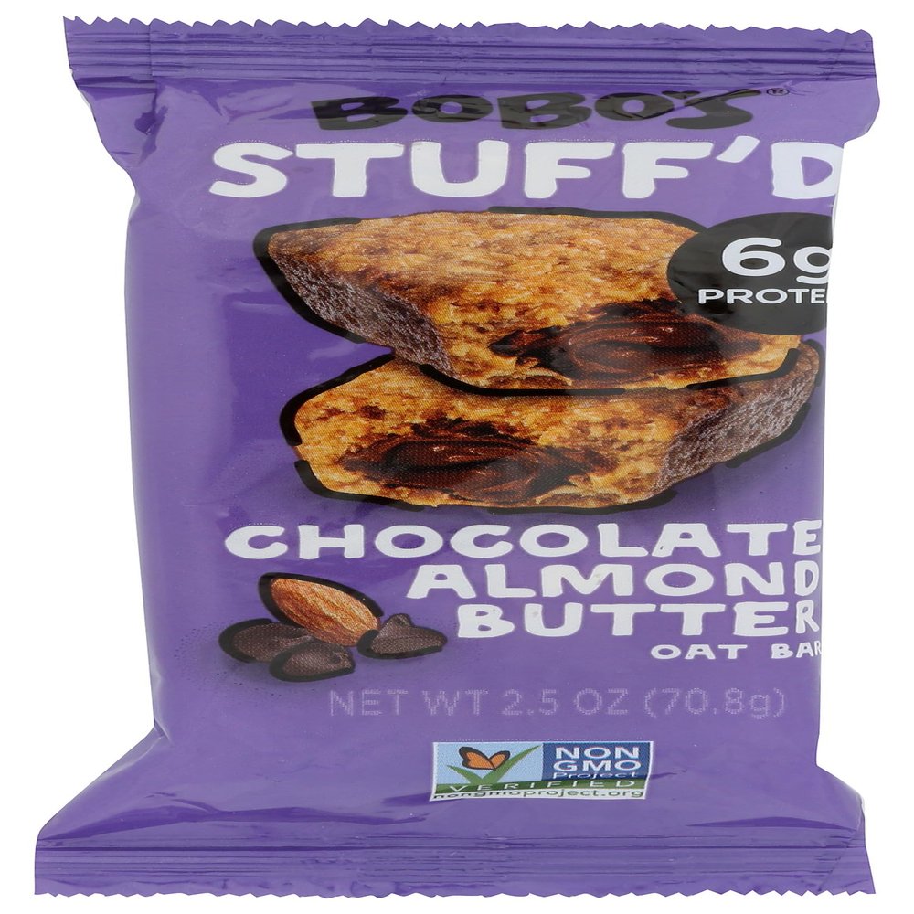 Bobo's Stuffed Chocolate Almond Butter Oat Bars, Gluten Free, 2.5 Ounces (Pack Of 12)