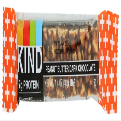 Kind Peanut Butter Dark Chocolate + Protein Bar, Gluten Free, 1.4 Ounces (Pack Of 12)