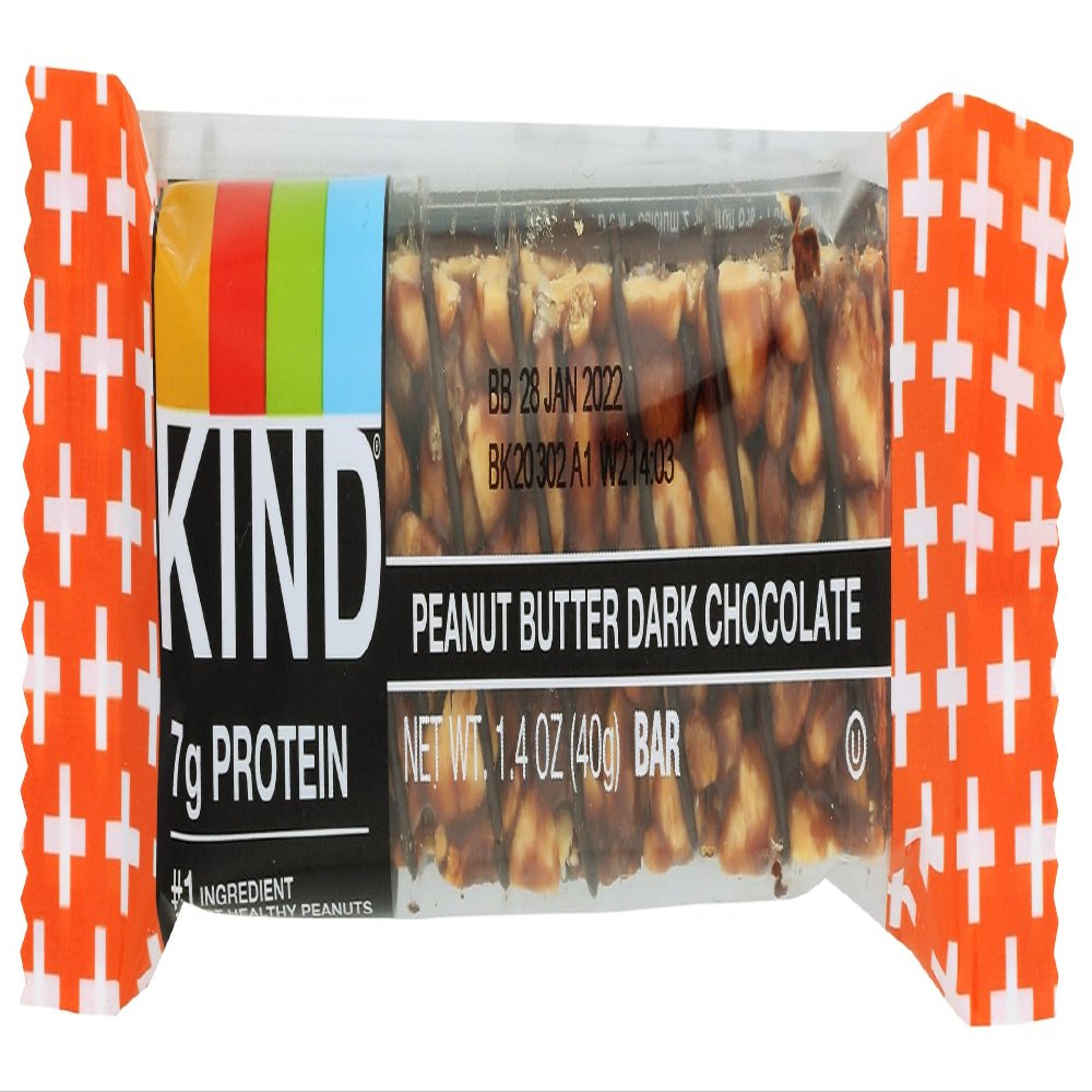 Kind Peanut Butter Dark Chocolate + Protein Bar, Gluten Free, 1.4 Ounces (Pack Of 12)