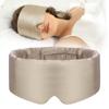 SECZIPE 100% Mulberry Silk Sleep Mask Eye Mask for Women Man with Adjustable Band, for Side Sleeper Blackout Sleep Mask for Travel Rest and Office Large Size (Taupe) view 1
