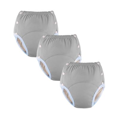 3 Pack Elderly Anti-Urine Underwear, Adult Incontinence Briefs, Post Surgery Underwear Diaper for Disabled, Washable Nappies