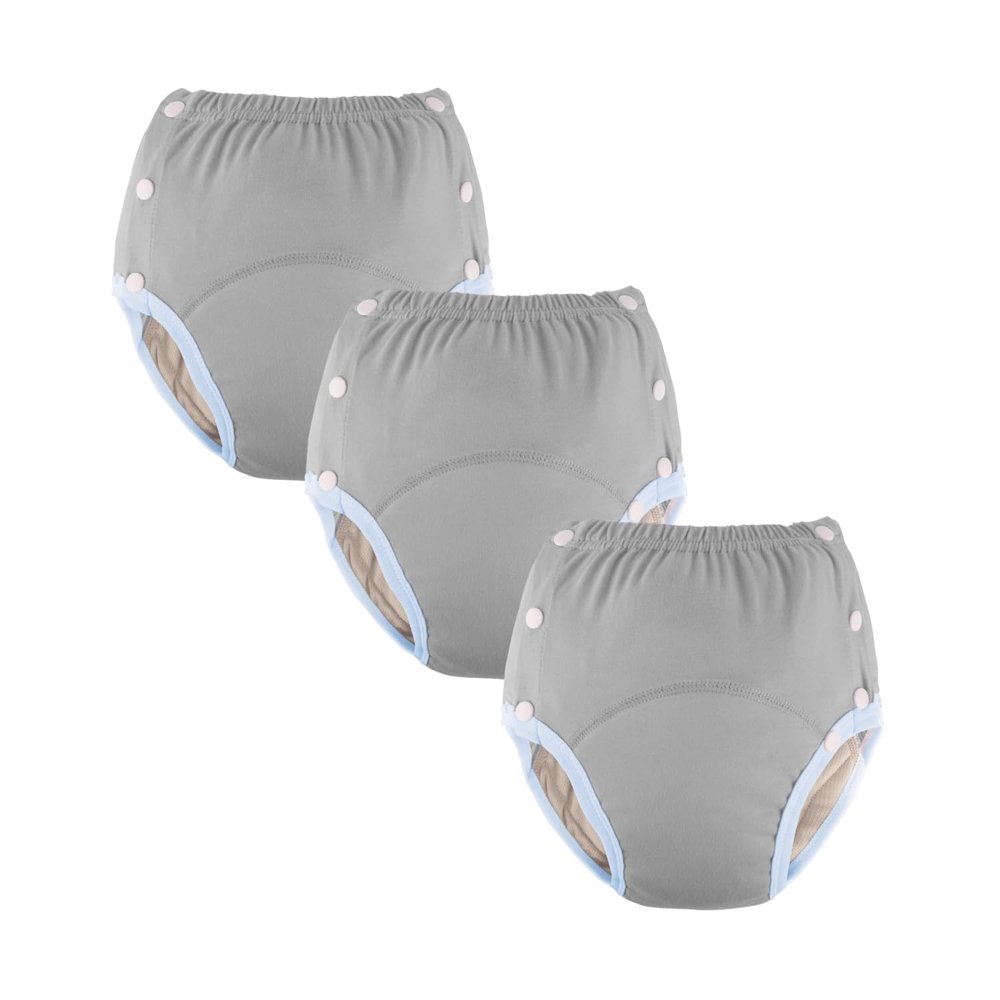 3 Pack Elderly Anti-Urine Underwear, Adult Incontinence Briefs, Post Surgery Underwear Diaper for Disabled, Washable Nappies