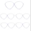 High Heel Cushion Pads Gel Soft Ball of Foot Cushion Forefoot Metatarsal Insert Anti Slip Foot Pain Relief Shoe Insoles 5 Pairs view 1