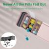 7 Day Weekly Metal Pill Organizer for Travel, Kursoaya Premium Aluminum Daily Pill Box, Cute Portable Pill Case, Large Capacity Pill Holder for Supplements, Pills, Vitamins, Medicine view 2