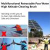 Window Cleaning Pole, Water Fed Telescopic Window Cleaning Brush, Extendable Cleaner Roof Cleaning Tools Window Cleaner Kit for Photovoltaic Panel, Trucks, Bus, Cars,10.8m view 2