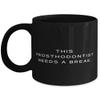 Game On Novelties This Prosthodontist Needs a Break. 11oz 15oz Mug, Prosthodontist Cup, Joke Gifts For Prosthodontist from Friends, Dental implants, Toothbrush, Toothpaste, Floss, Mouthwash view 1
