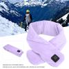Heated Scarf, Neck Heating Pad, Winter Smart Heating Scarf, Heating Scarf for Neck, Safety Electric Neck Wrap, 3 Gears Temperature Adjust Warm Scarf for Women Men, Gift Idea for Family(Purple) view 2