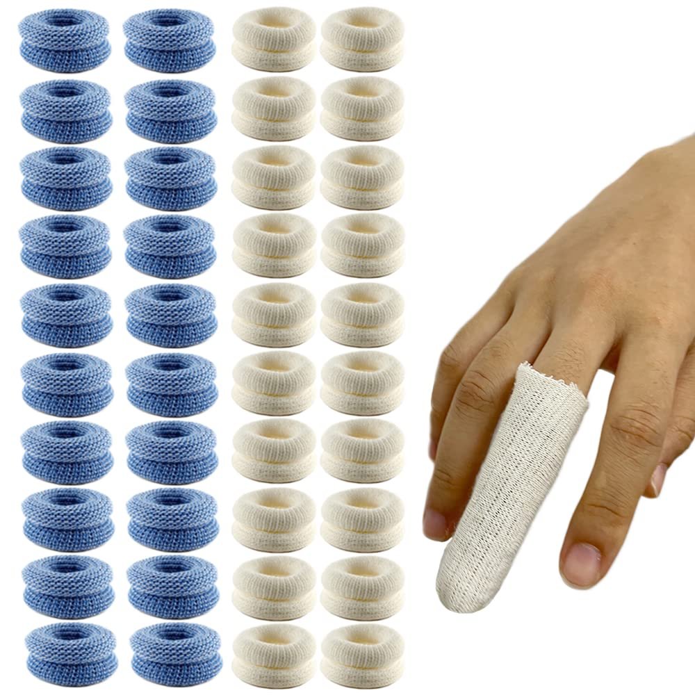 EDWERD Tubular Finger Bandage Roll - Elastic Fingertips Sleeves Protector for Arthritis, Inflammation, Tendonitis Wound Dressing Supplies (40)