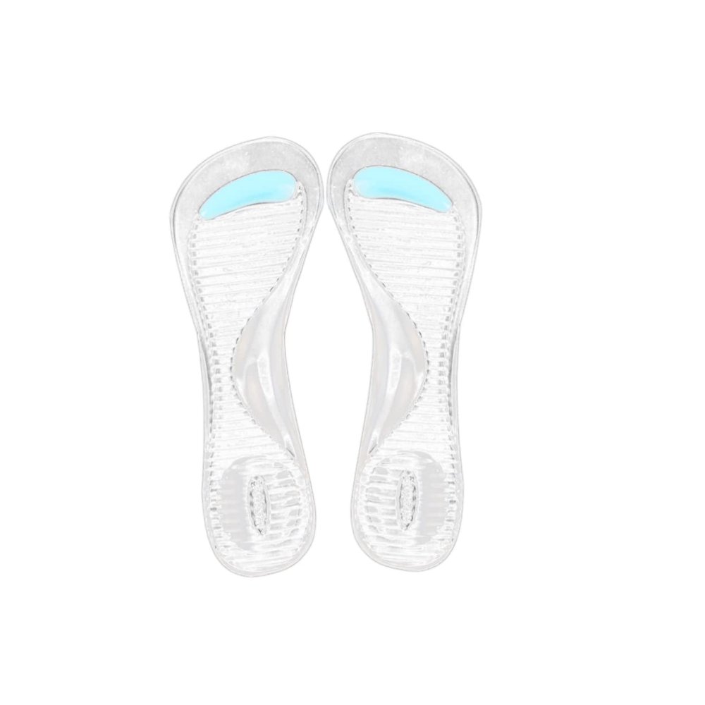 DOITOOL 1pair Gel High Heels Insoles for Women White Arch Support Pads Soft Massage Foot Cushion Inserts Reduces Friction for All-Day Comfort