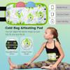 Pedobi 2 Pack Castor Oil Pack Wrap for Kids, Reusable Organic Cotton Castor Oil Pad Compress Relieve Stomach Discomfort Liver Detox with Adjustable Strap Anti Oil Leak view 3
