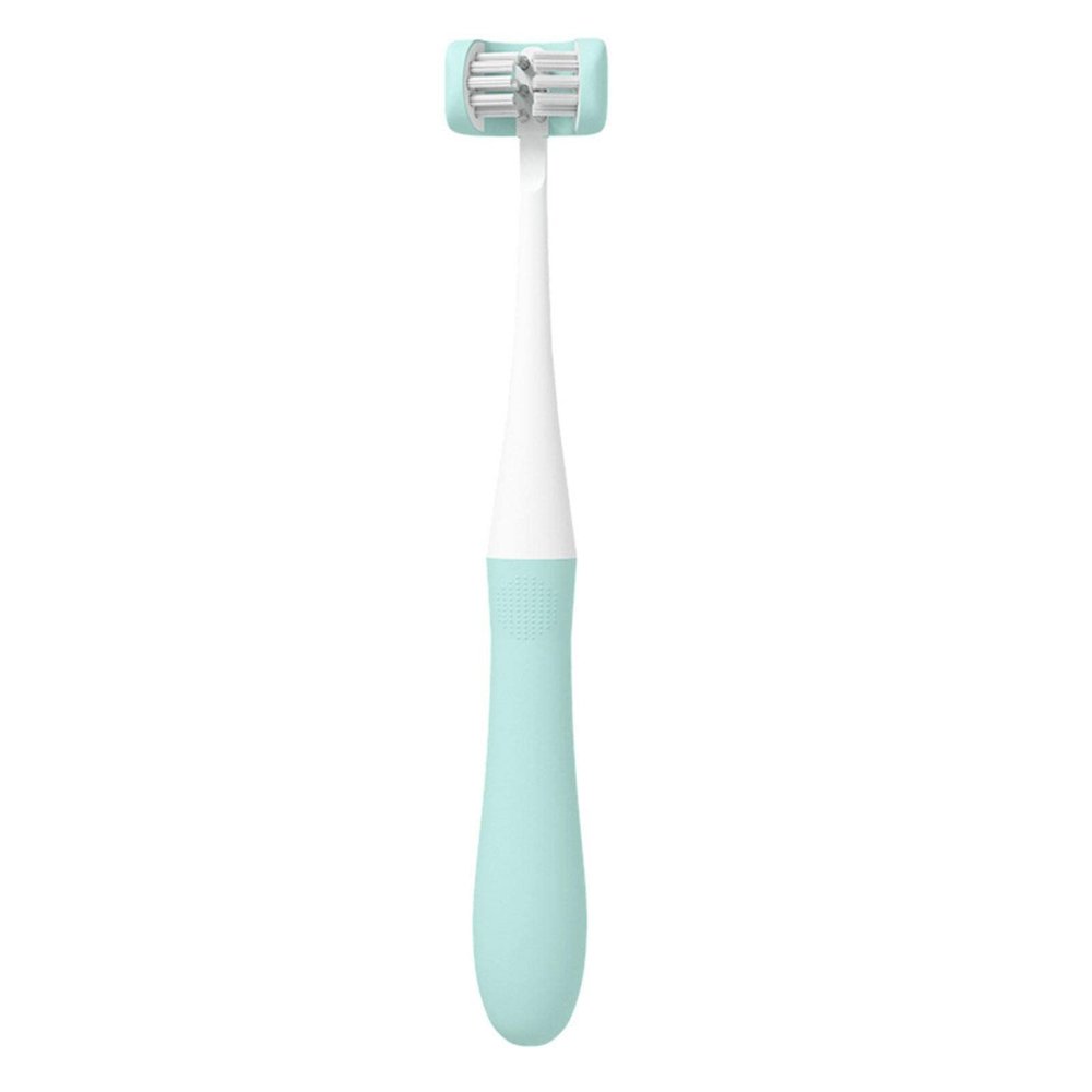 OKLUCK Three Sided Toothbrush for Infants and Young Children