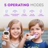 Sensory 360 Round U-Shaped Astronaut Design Mouthguard Electric Toothbrush for Kids Ages 2-7 - Automatic Memory Function - 5 Modes Toothbrush with Multiple Heads  Kids Travel Essentials (White) view 4