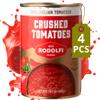 Finely Crushed Tomatoes - 14.1 Oz (Pack of 4) by Rodolfi - Crushed Canned Tomatoes - 100% Fresh Italian Tomatoes for Various Recipes - Polpa di Pomodoro view 1