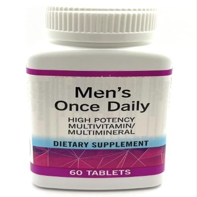 Mens Gluten Free Once Daily High Potency Multivitamin & Multimineral Supplement 60 Tablets - (Pack of 1)