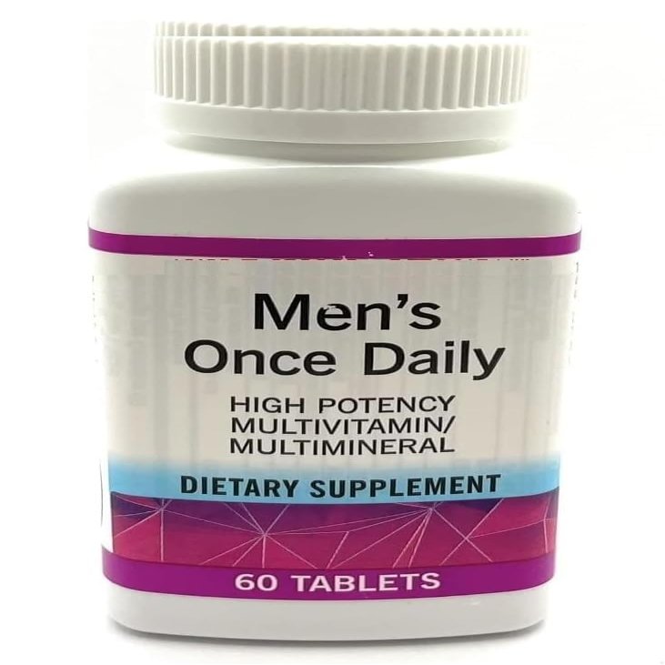 Mens Gluten Free Once Daily High Potency Multivitamin & Multimineral Supplement 60 Tablets - (Pack of 1)