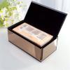 tissue box cover Exquisite and Durable Tissue Box Household Personality Fashion Glass Tissue Box Large Capacity Tissue Box Holder Decorative tissue holder (Color : Brown) view 3