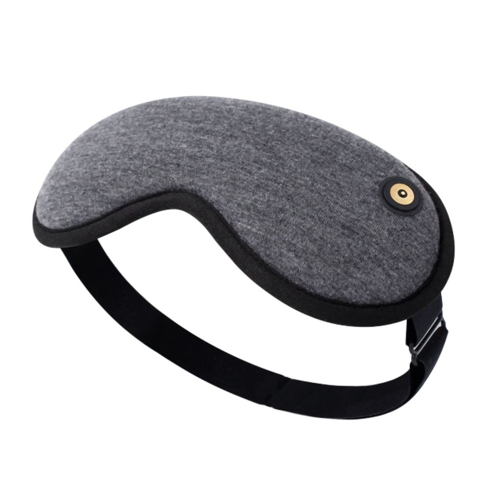 BINOXY Heated Eye Mask,Electric USB Heated Hot Pads, Adjustable Temperature Control, Designed to Relieve for Blepharitis, Dry, Stress, Puffy Eyes (Color : Gray, Size : 20 * 9cm)