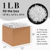 1LB Crinkle Cut Paper Shred Filler for Gift Box Bag and Basket On Holidays (White) view 2