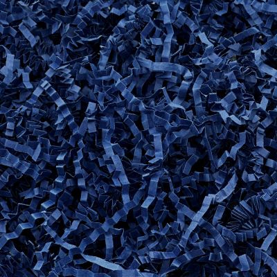 Corlcol 1LB Crinkle Cut Paper Shred Filler for Gift Box Bag and Basket On Father's Day(Navy Blue