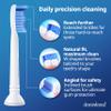 Replacement Heads - Compatible with Philips Sonicare Replacement Heads - Medium Replacement Toothbrush Head - Replaces HX6015/03 SimplyClean Toothbrush Heads - White - 8 Pcs view 3