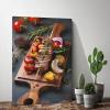 Food Kebab Vegetable Skewer Beef Tomato Green Pepper Onion Vanilla Room Aesthetics Posters Canvas Posters Bedroom Decoration Sports Office Decoration Gifts Wall Art Decoration Printing Posters 24x36in view 2