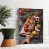 Food Kebab Vegetable Skewer Beef Tomato Green Pepper Onion Vanilla Room Aesthetics Posters Canvas Posters Bedroom Decoration Sports Office Decoration Gifts Wall Art Decoration Printing Posters 24x36in view 3