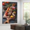 Food Kebab Vegetable Skewer Beef Tomato Green Pepper Onion Vanilla Room Aesthetics Posters Canvas Posters Bedroom Decoration Sports Office Decoration Gifts Wall Art Decoration Printing Posters 24x36in view 4