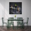 Food Ice Cream Cake Blueberry Juice Blackberry Mint Chocolate Dark Background Room Aesthetics Posters Canvas Posters Bedroom Decoration Sports Office Decoration Gifts Wall Art Decoration Printing Post view 4
