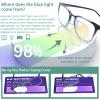 COJWIS 3 packs Progressive Multifocus Reading Glasses for Women Men UV Protection Contains Multifocal Sunglasses with Spring Hinge (3 Mix Color, 2.25, multiplier_x) view 3