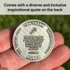 10 Years Sober Token | Ten Years Sober Chip | Non-AA Gift, Non-Religious Medallion for Men and Women Celebrating Sobriety view 3