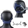 Wisp CPAP Mask Headgear Strap with Fabric Frame and Magnetic Clips Replacement Supplies Compatible with Respironics Wisp Nasal CPAP/BiPAP Mask (Standard Size, Blue) view 1