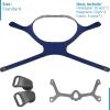 Wisp CPAP Mask Headgear Strap with Fabric Frame and Magnetic Clips Replacement Supplies Compatible with Respironics Wisp Nasal CPAP/BiPAP Mask (Standard Size, Blue) view 3