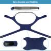 Wisp CPAP Mask Headgear Strap with Fabric Frame and Magnetic Clips Replacement Supplies Compatible with Respironics Wisp Nasal CPAP/BiPAP Mask (Standard Size, Blue) view 4