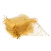 PATIKIL Moon Star Printed Organza Bags, 100 Pcs 4.72x3.5 Inch Drawstring Mini Pouches Favor Gift Candy Jewelry Bags for Christmas Thanksgiving Festival Party Wedding, Gold view 1
