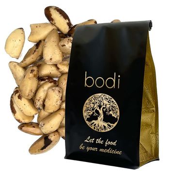 bodi : Brazil Nuts Roasted Un-Salted | 4oz to 5lb | 100% Pure Natural Hand Crafted (5 lb)
