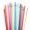 25pcs reusable straws, 9 inch, hard plastic straws, 16oz -30oz large cup straws colored with cleaning brush, BPA-free (25 solid color blends +1 straw brush, 7.3 * 230mm/0.28 * 9 inches view 1